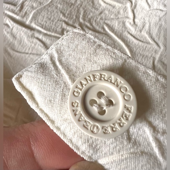 Gianfranco Ferre Italian Skirt, Off White-Rare-Size 30/44 Med-Good Vintage Cond, - Picture 9 of 13